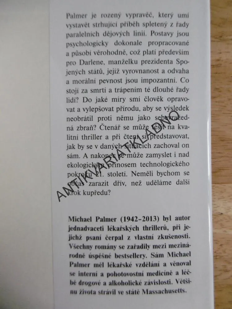 PREZIDENTSKÁ PŘÍSAHA, MICHAEL PALMER, **an