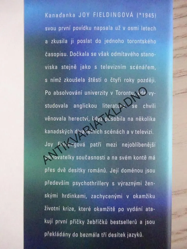 NA ŠPATNÉM MÍSTĚ, JOY FIELDINGOVÁ, **an