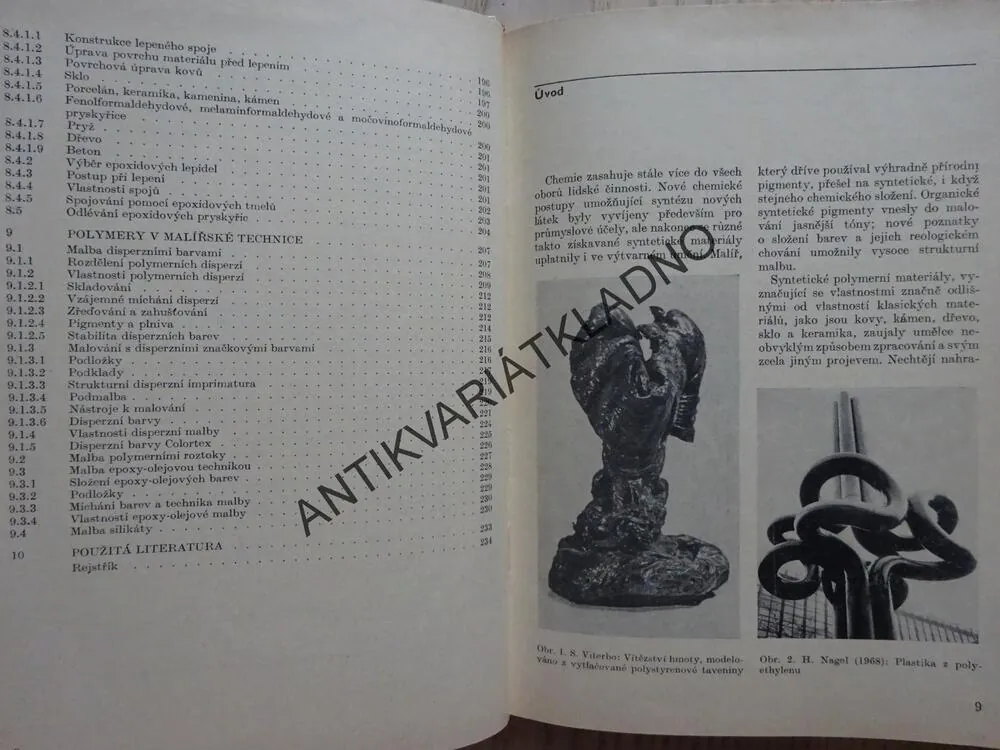 MODERNÍ MATERIÁLY VE VÝTVARNÉ PRAXI, M. SCHÄTZ, **an