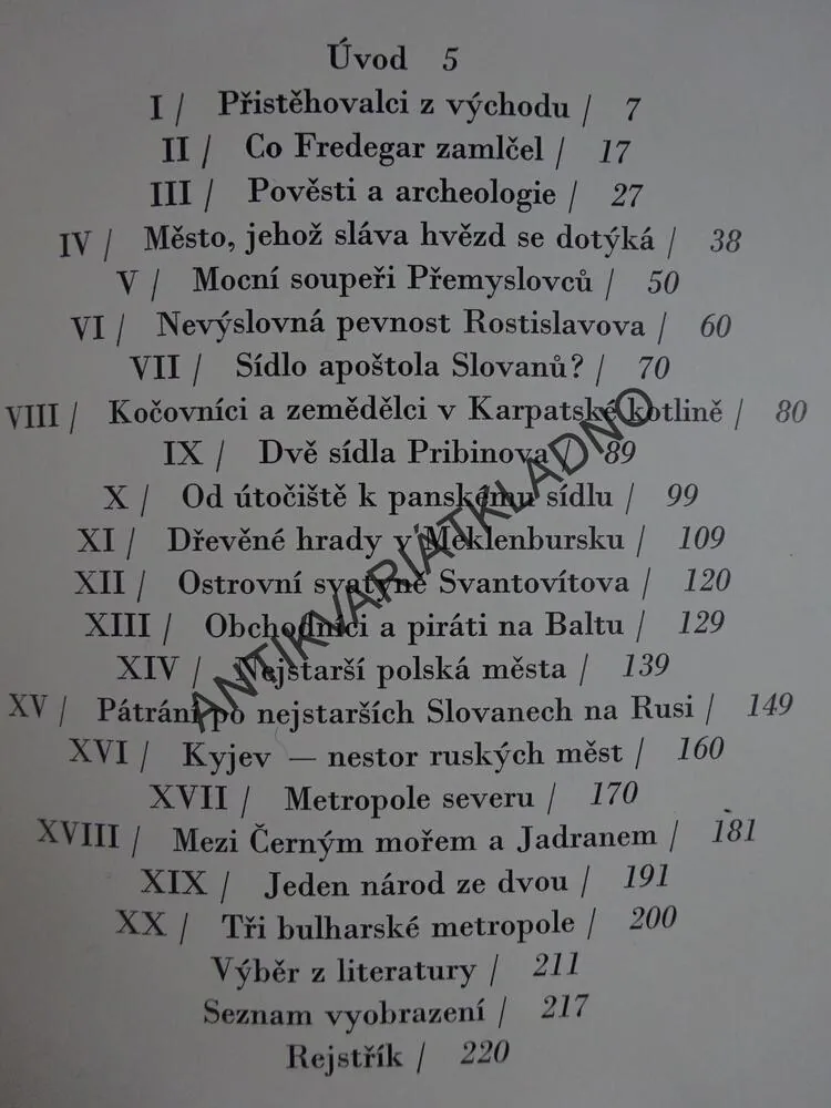 OBJEVY VE SVĚTĚ DÁVNÝCH SLOVANŮ, ZDENĚK VÁŇA, **an