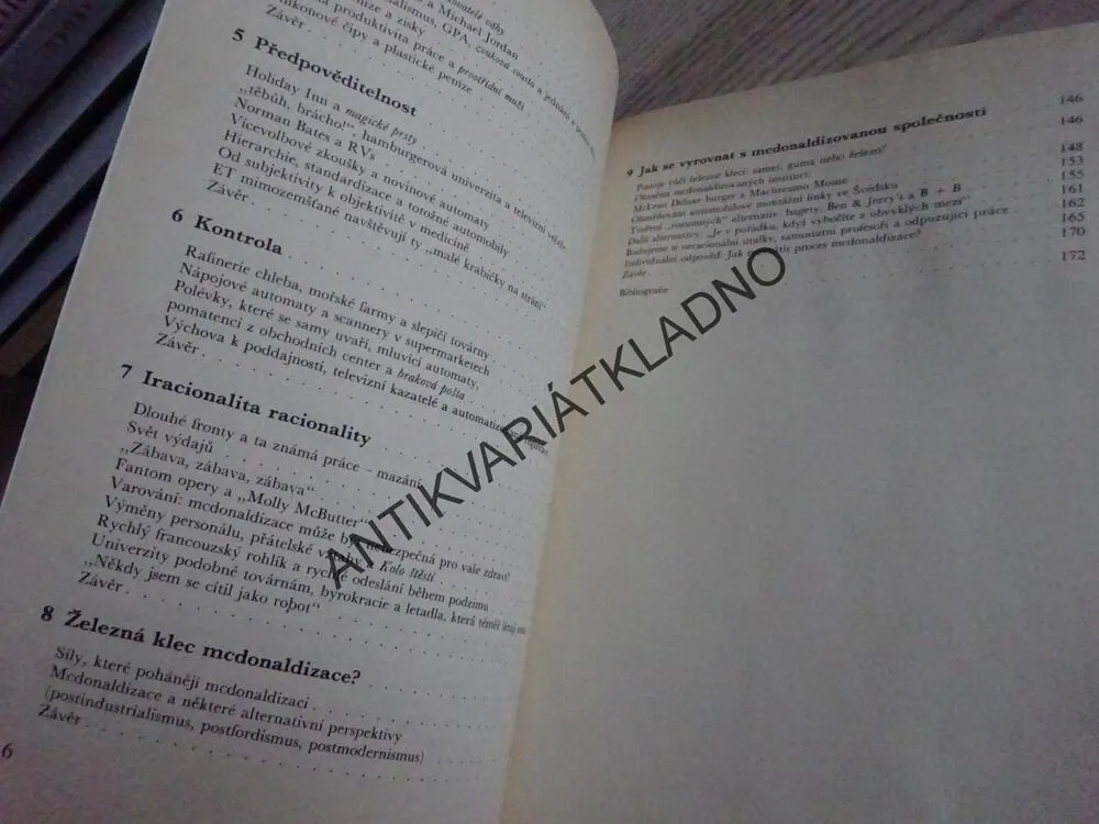 MCDONALDIZACE SPOLEČNOSTI, GEORGE RITZER, **an