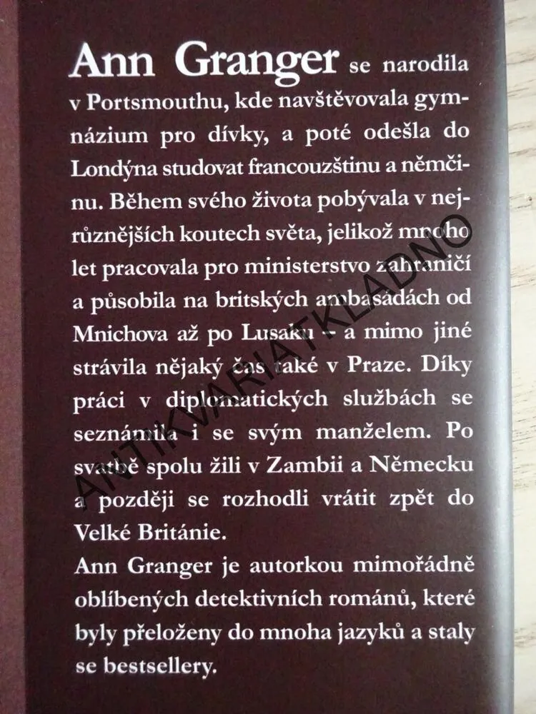 NEDOKONČENÁ VRAŽDA, ANN GRANGER, **an
