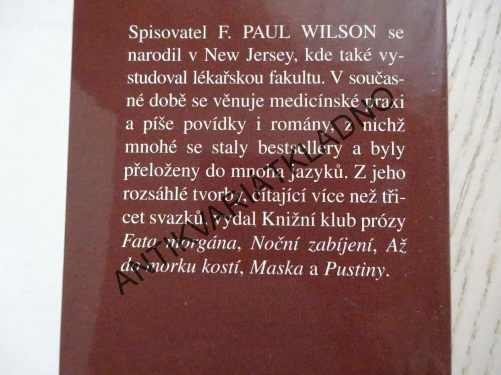 HROBKA, F. PAUL WILSON, **an