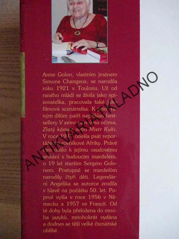 ANGELIKA, SVĚTLA A STÍNY PAŘÍŽE, 5. DÍL, ANNE GOLON, stav A1,  **an