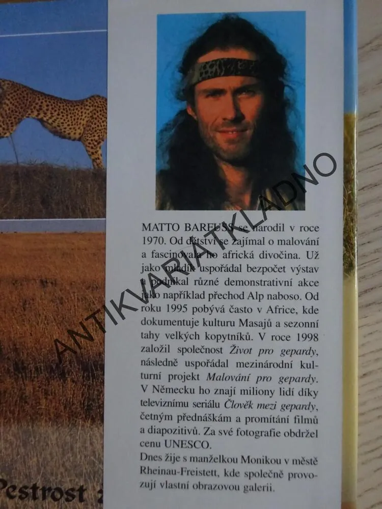 HLEDÁNÍ RÁJE, MŮJ ŽIVOT S GEPARDY, MATTO BARFUSS, **an
