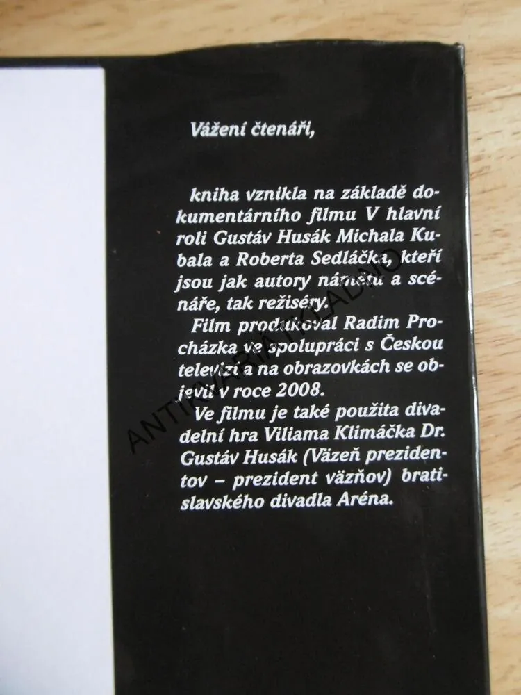 V HLAVNÍ ROLI GUSTÁV HUSÁK, TRAGÉDIE JEDNOHO OSUDU, MARIE FORMÁČKOVÁ