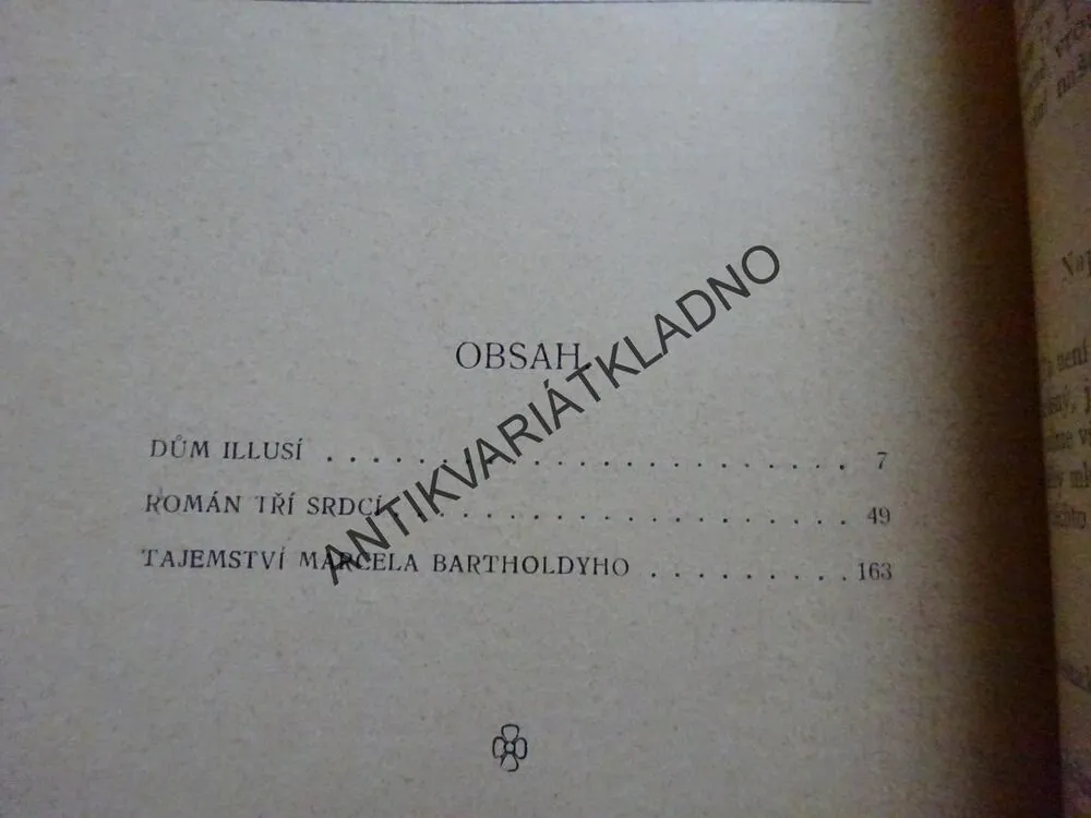 MALOSTRANSKÁ TRILOGIE, KAREL DE WETTER, **an