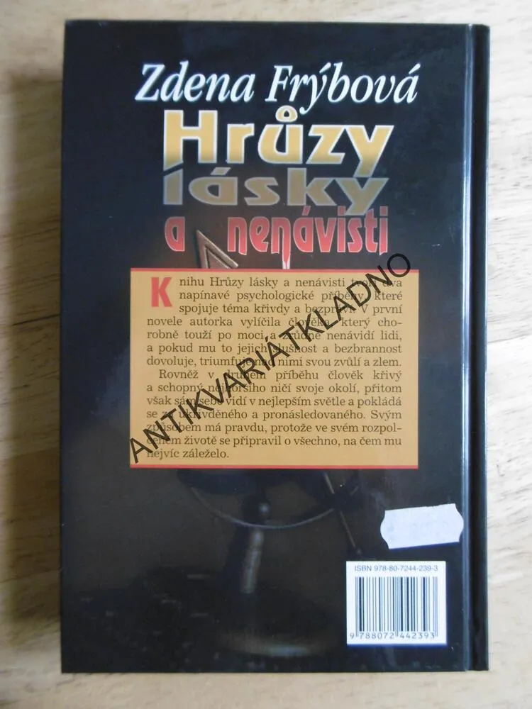 HRŮZY LÁSKY A NENÁVISTI, ZDENA FRÝBOVÁ, **an