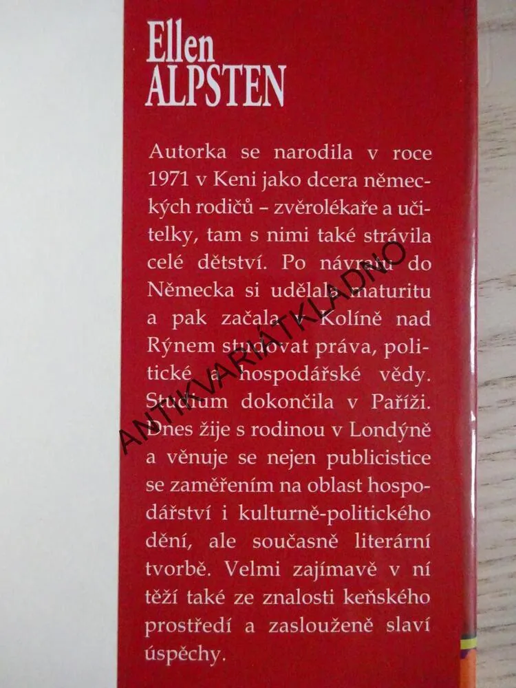 SESTRY RUDÉHO SLUNCE, ELLEN ALPSTENOVÁ, **an