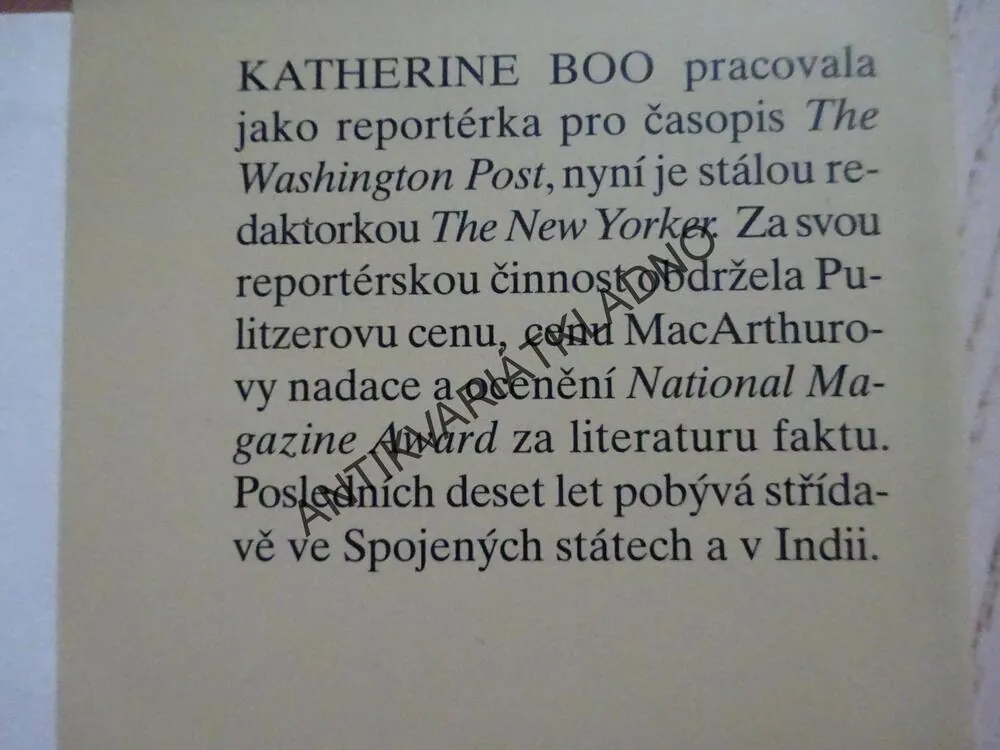 KRÁSNÉ ZÍTŘKY, KATHERINE BOO, **an