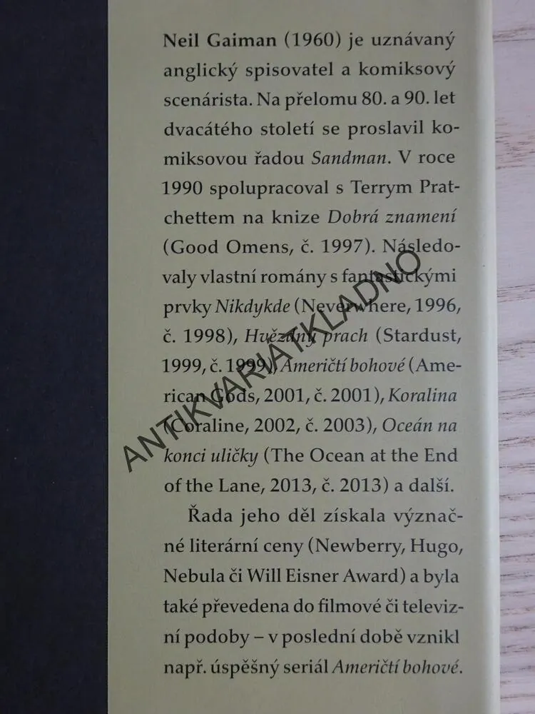 SEVERSKÁ MYTOLOGIE, NEIL GAIMAN, **an