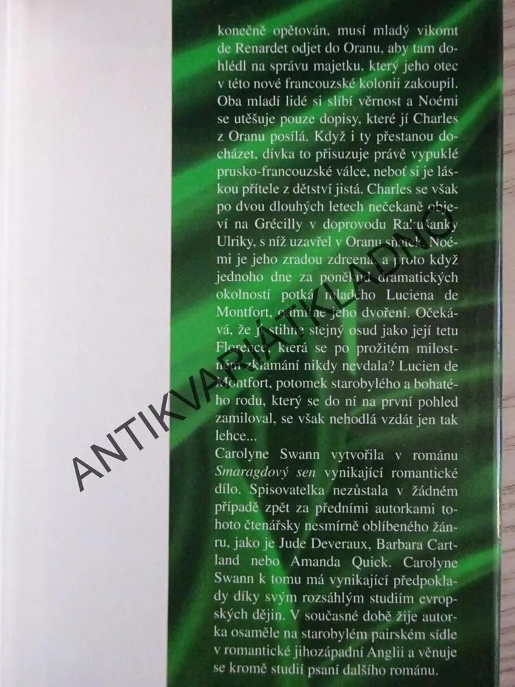 SMARAGDOVÝ SEN, CAROLYNE SWANN, **an