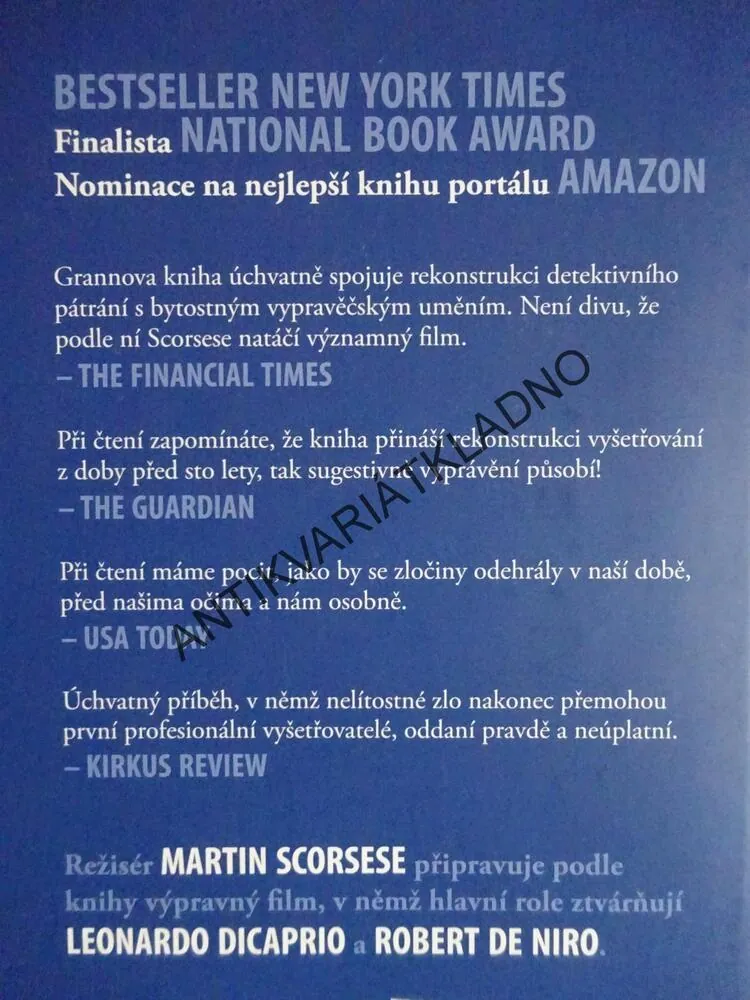 KRVAVÉ PRACHY, DAVID GRANN, **an