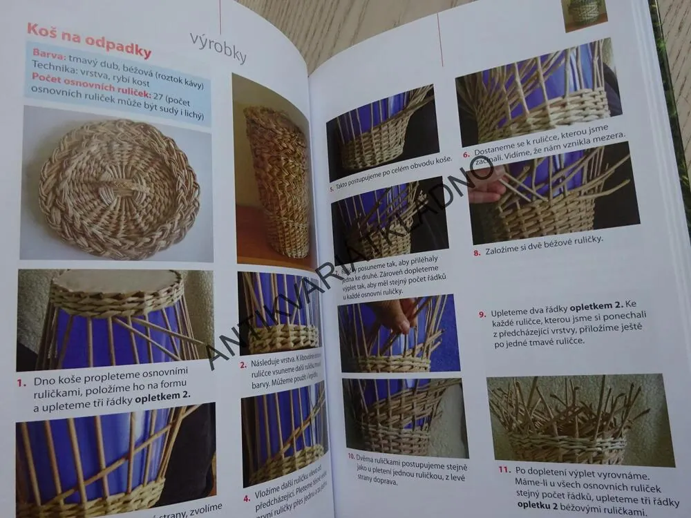 PLETENÍ KOŠÍKŮ Z PAPÍROVÝCH PRAMENŮ, MONIKA KRÁLIKOVÁ, **an