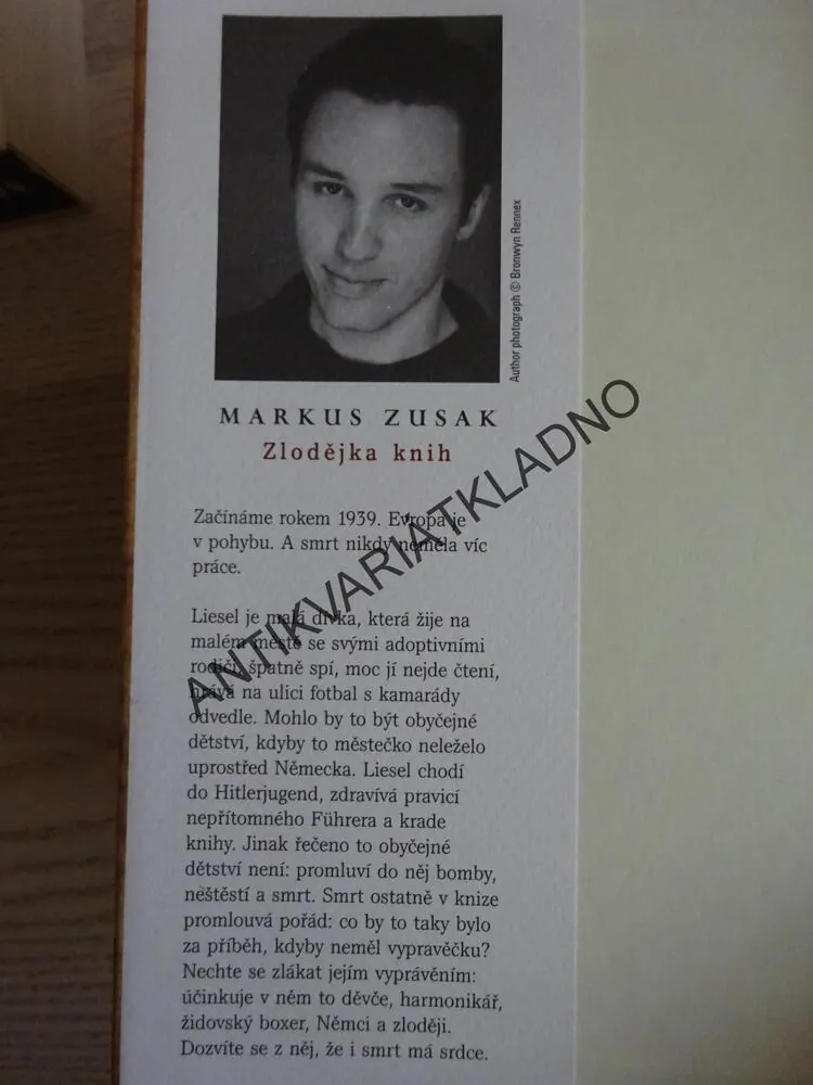 ZLODĚJKA KNIH, MARKUS ZUSAK, **an