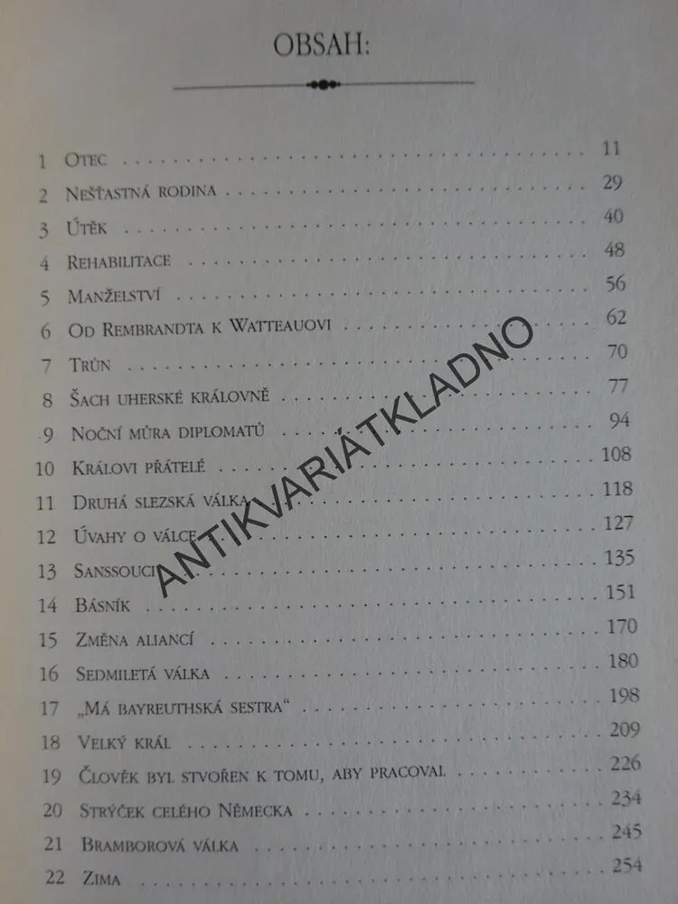 FRIDRICH VELIKÝ, NANCY MITFORD, **an