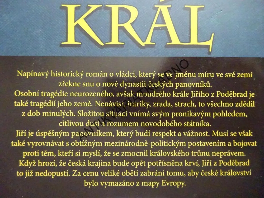 JIŘÍ Z PODĚBRAD, TLUSTÝ KRÁL, VLADIMÍR KAVČIAK, **an