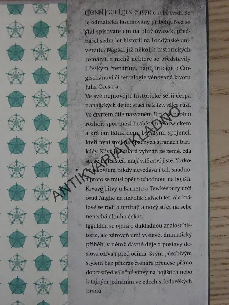VÁLKA RŮŽÍ, DRAK, CONN IGGULDEN, **an