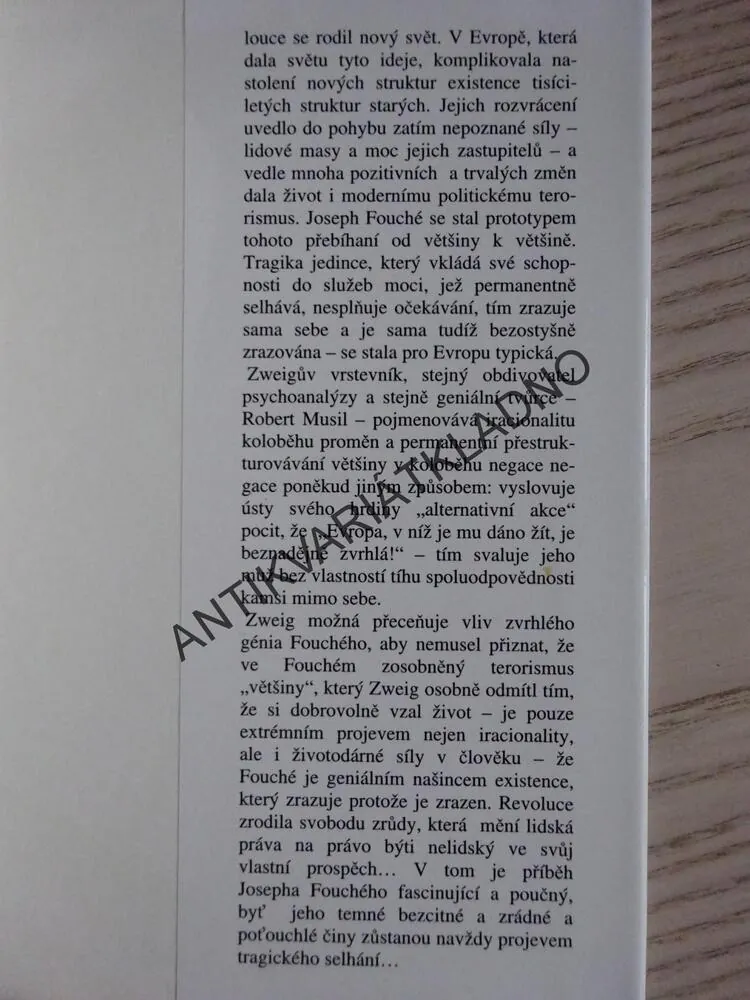 JOSEPH FOUCHÉ, STEFAN ZWEIG, **an