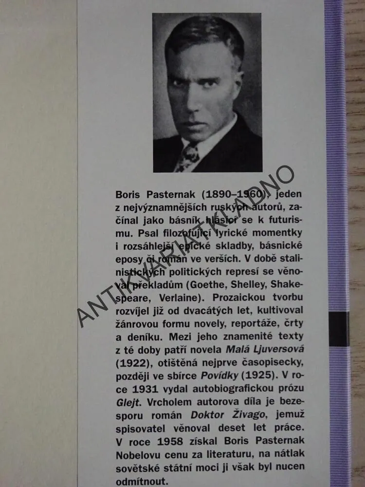 DOKTOR ŽIVAGO, BORIS PASTERNAK, **an