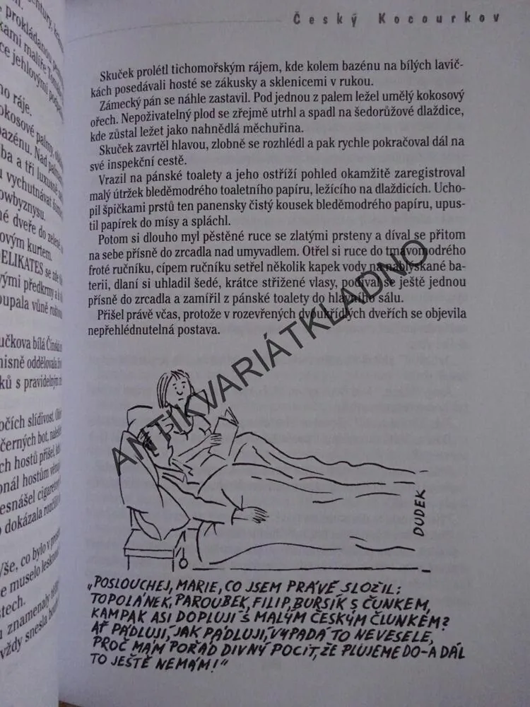 ČESKÝ KOCOURKOV, OLDŘICH DUDEK, **an