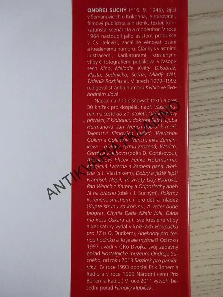 NEZNÁMÁ ZNÁMÁ HANA VÍTOVÁ, ONDŘEJ SUCHÝ, **an