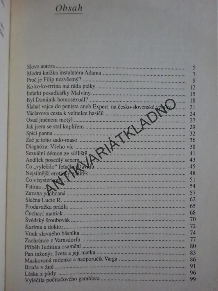 TAJEMSTVÍ SEXUOLOGOVA DIÁŘE, MUDR. FRANTIŠEK KŘÍVÁK, **an