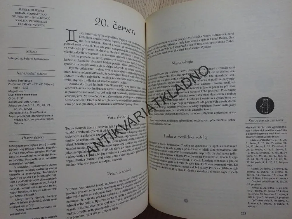 MAGICKÁ HRA ČÍSEL A HVĚZD, KOMPLETNÍ PRŮVODCE ASTROLOGIE A NUMEROLOGIE, **an