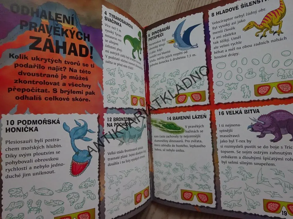 DINOSAUŘI, DOBRODRUŽSTVÍ S KOUZELNÝMI BRÝLEMI, bez BRÝLÍ, **an