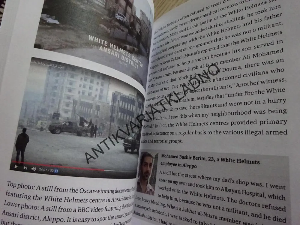 THE WHITE HELMETS: TERRORIST ACCOMPLICES AND A SOURCE OF DISINFORMATION, ANGLICKY, **an