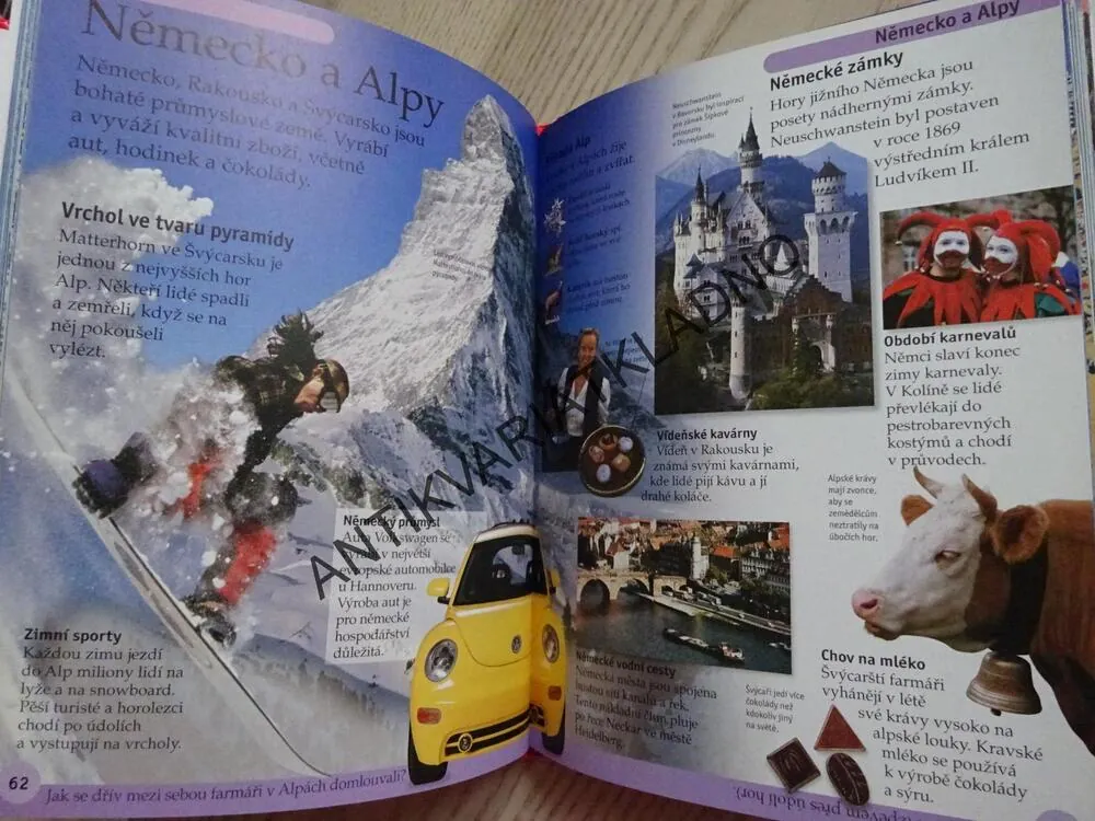 PRVNÍ OBRÁZKOVÝ ATLAS, DĚTSKÝ OBRÁZKOVÝ ATLAS ZEMÍ CELÉHO SVĚTA, **an