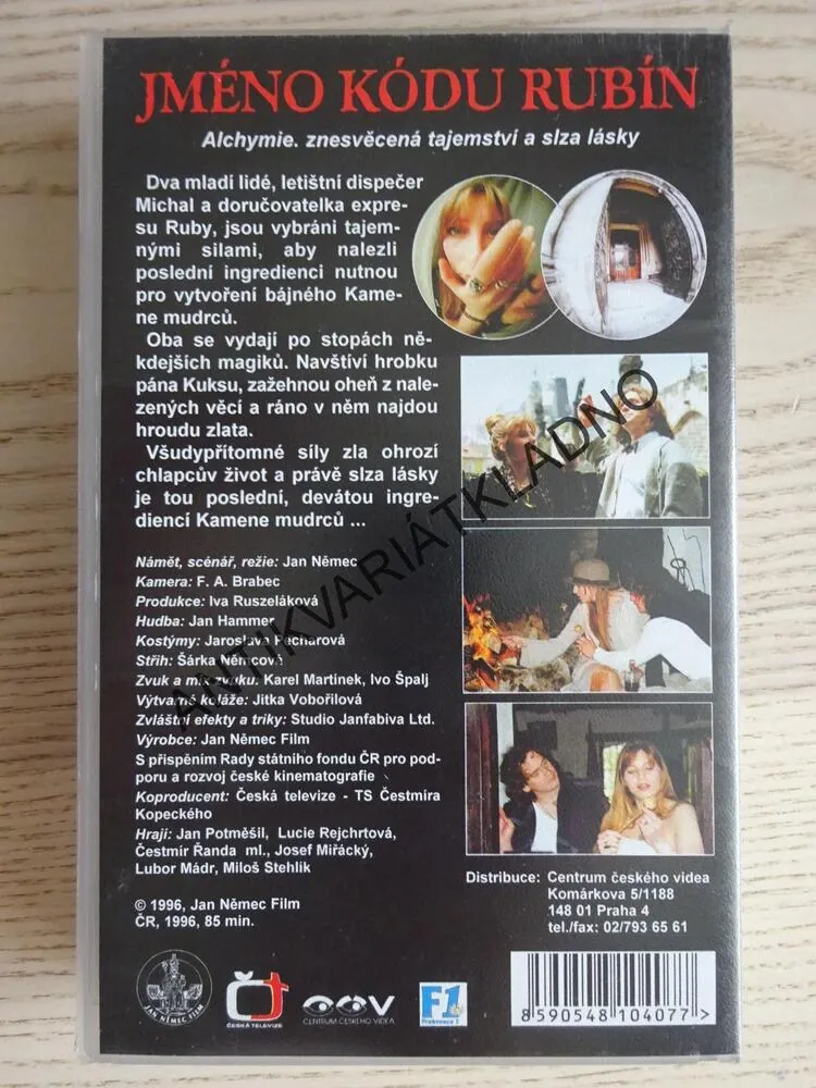 JMÉNO KÓDU RUBÍN, JAN POTMĚŠIL, VHS