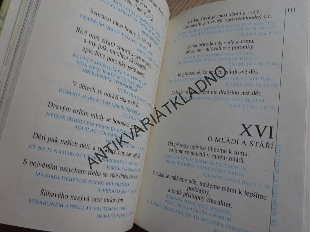 MOUDROST STARÝCH ŘÍMANŮ, **an