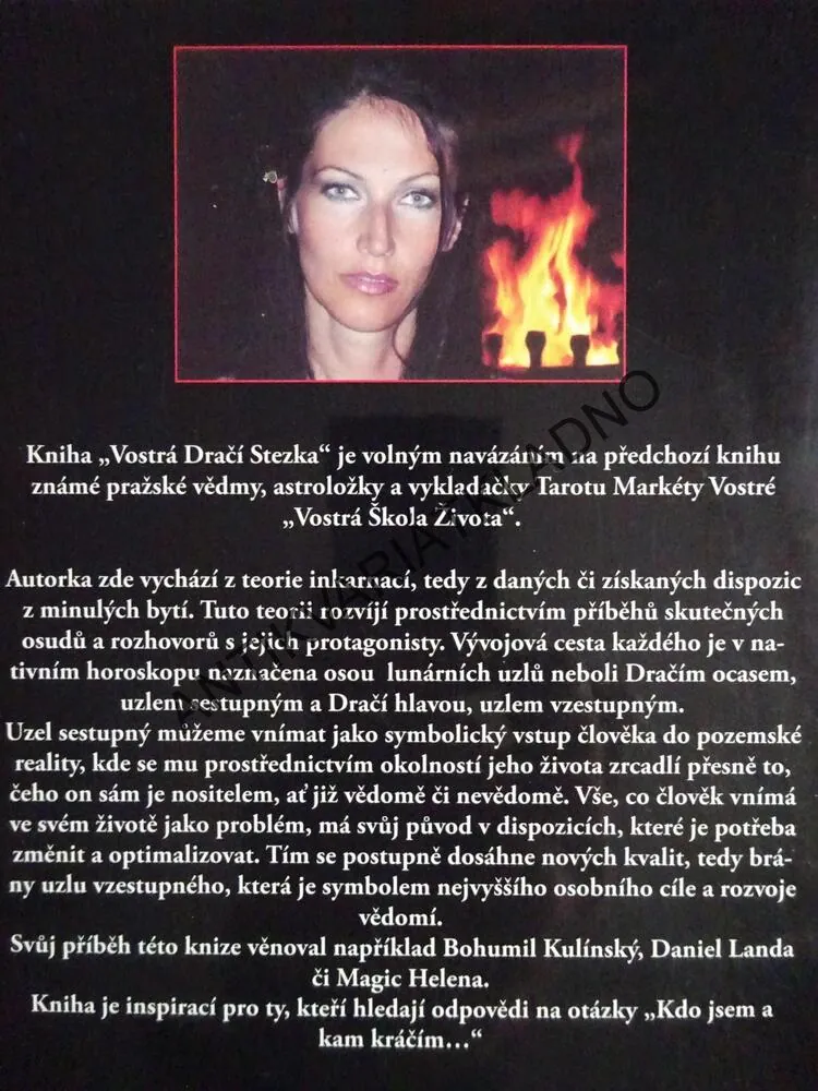 DRAČÍ STEZKA, MARKÉTA VOSTRÁ, **an