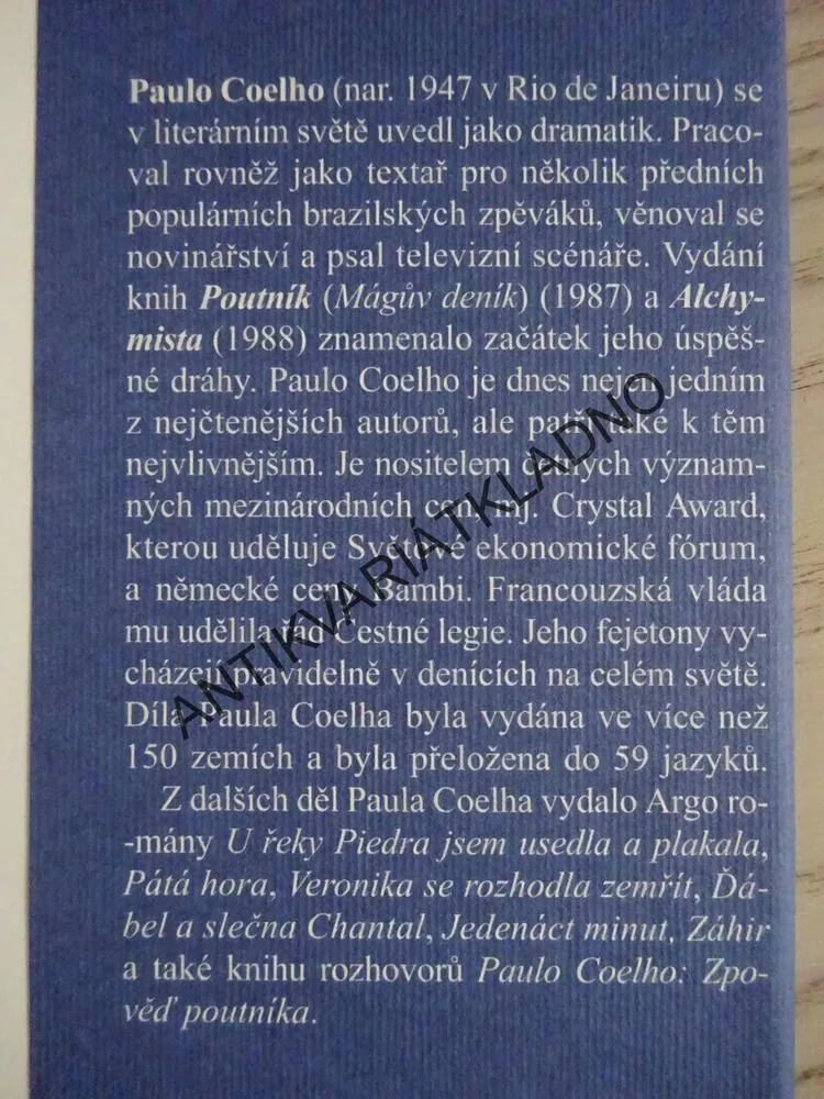ALCHYMISTA, PAULO COELHO, **an