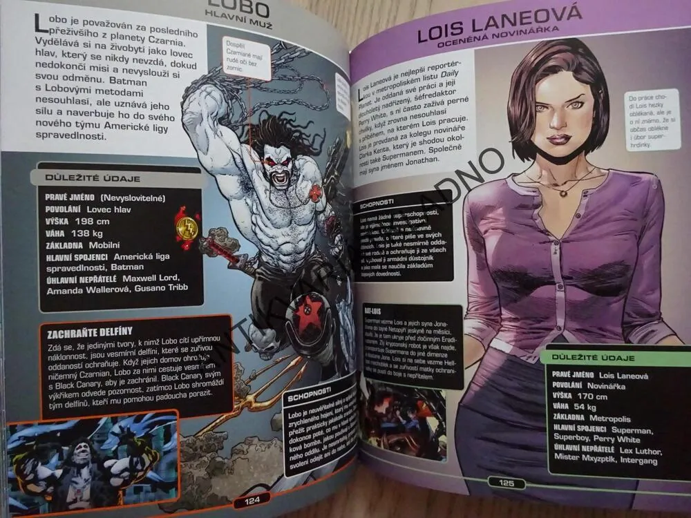 KOMPLETNÍ PRŮVODCE SVĚTEM POSTAV, KOMIKS DC COMICS, **an
