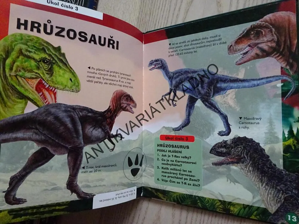 3D SVĚT DINOSAURŮ, DINOSAUŘI, **an