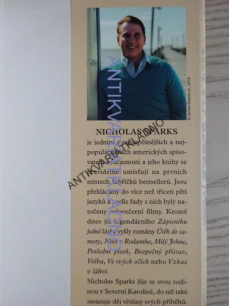 NÁVRAT, NICHOLAS SPARKS, **an