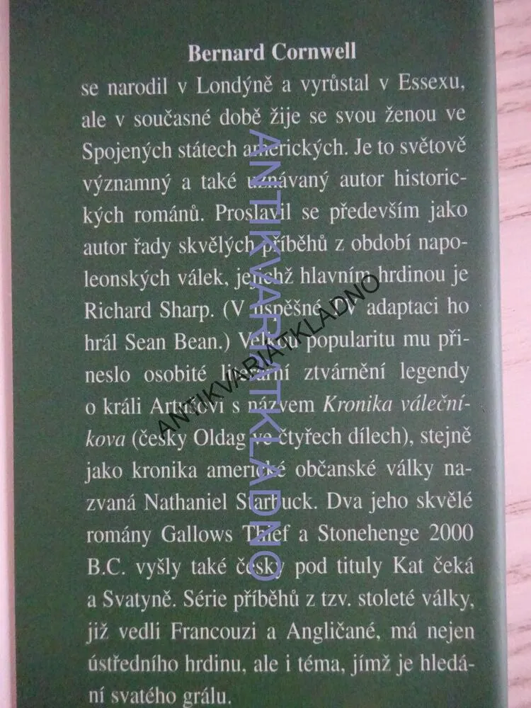 KACÍŘKA, BERNARD CORNWELL, **an