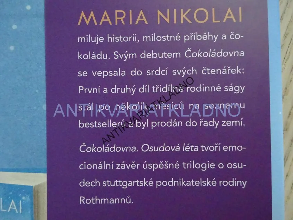 ČOKOLÁDOVNA, OSUDOVÁ LÉTA, MARIA NIKOLAI, **an