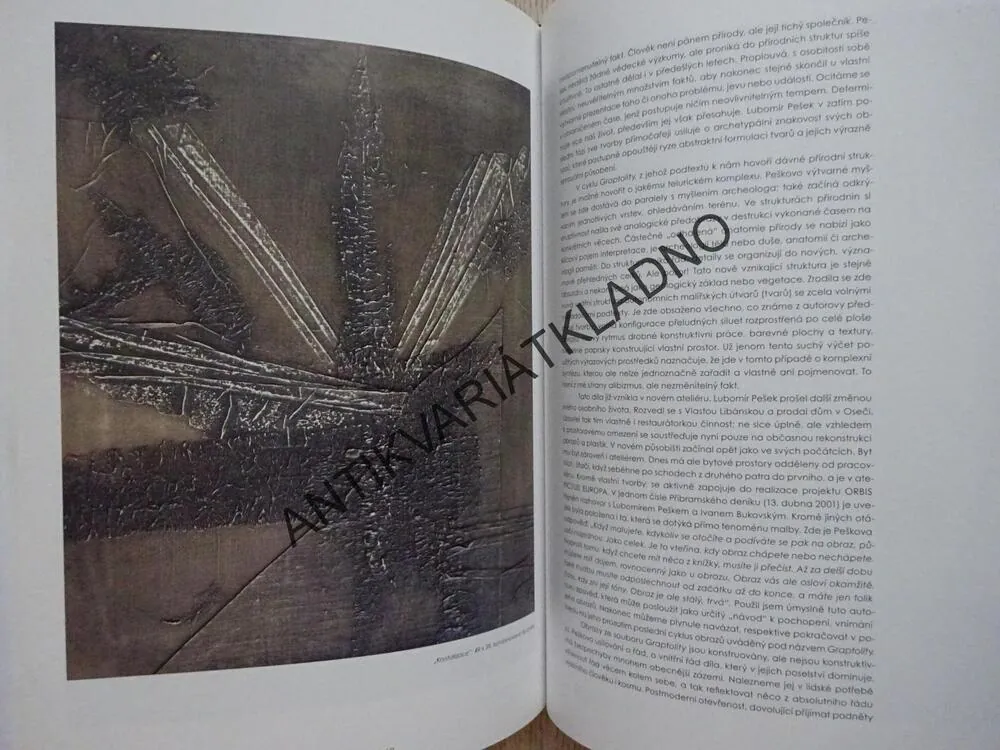STŘEDOČESKÉ UMĚNÍ, LUBOMÍR PEŠEK, VLASTIMIL TETIVA, **an