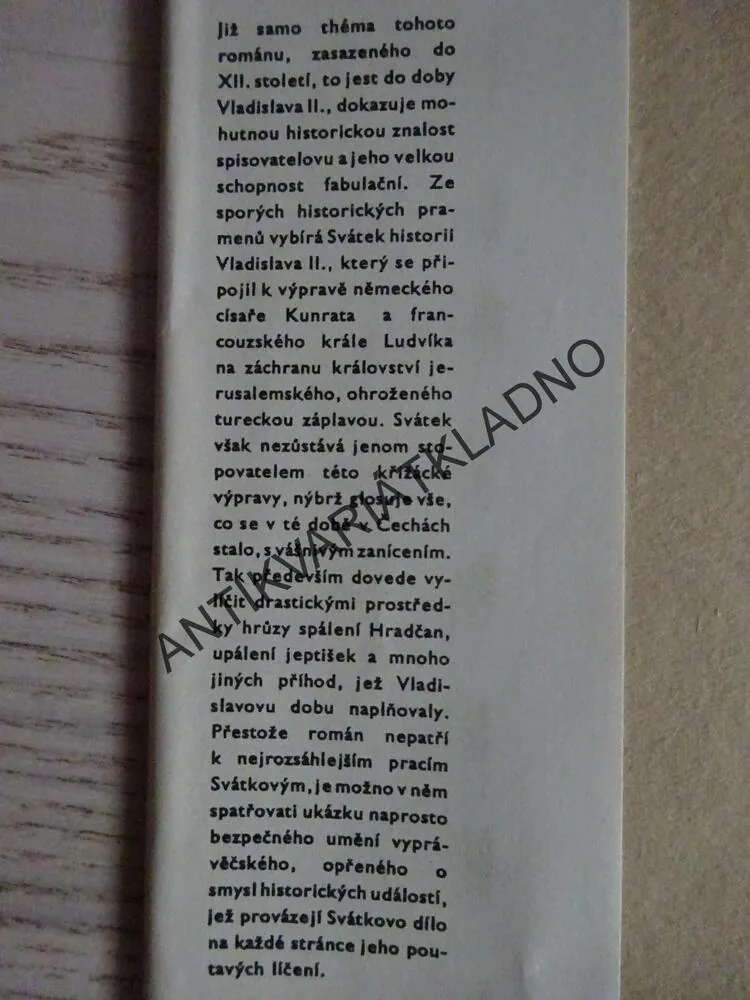 ČEŠTÍ KŘIŽÁCI, JOSEF SVÁTEK, **an