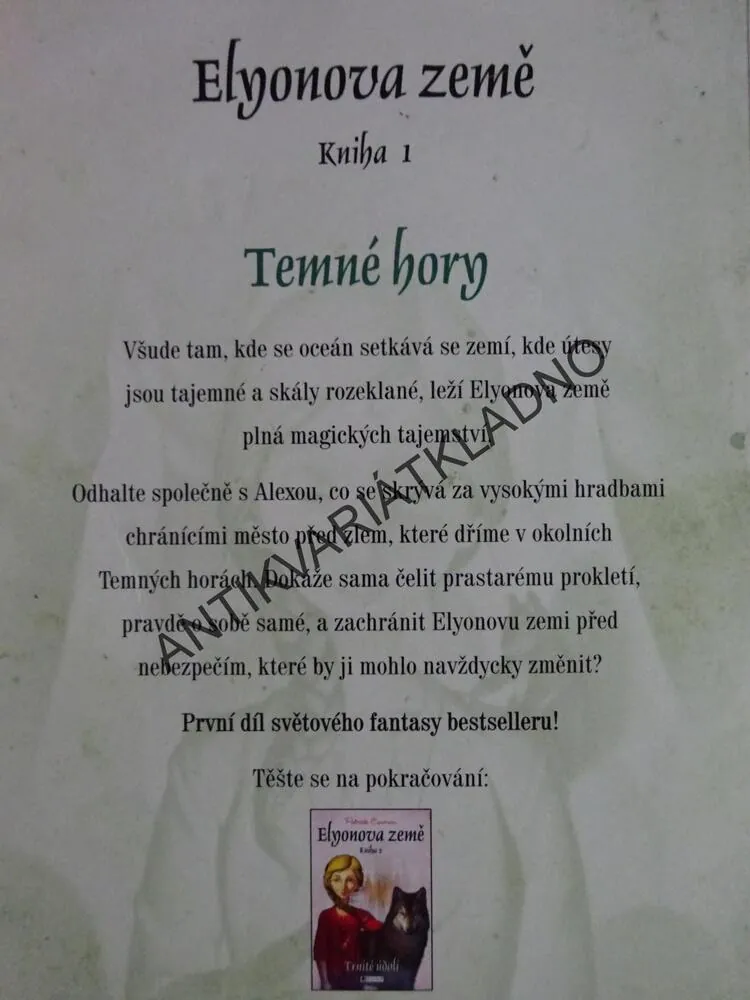 ELYONOVA ZEMĚ, 1.,TEMNÉ HORY, PATRICK CARMAN, **an