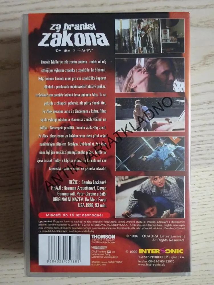ZA HRANICÍ ZÁKONA, VHS