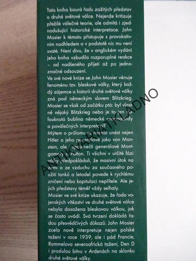 MÝTUS O BLIETZKRIEGU, JOHN MOSIER, **an