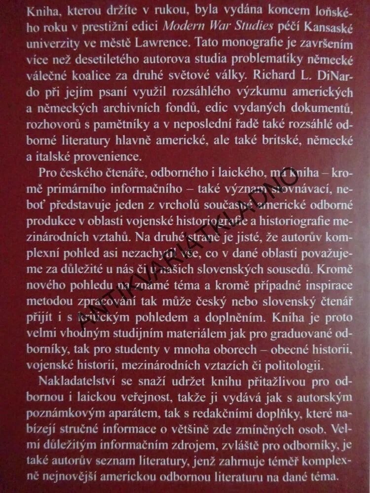 NEROVNÍ SPOJENCI, RICHARD L. DINARDO, **an