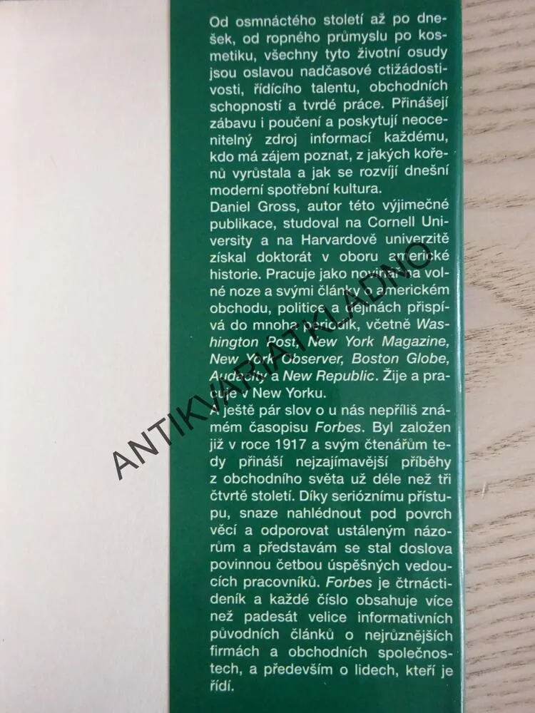 NEJVĚTŠÍ AMERIČTÍ MAGNÁTI, DANIEL GROSS, **an