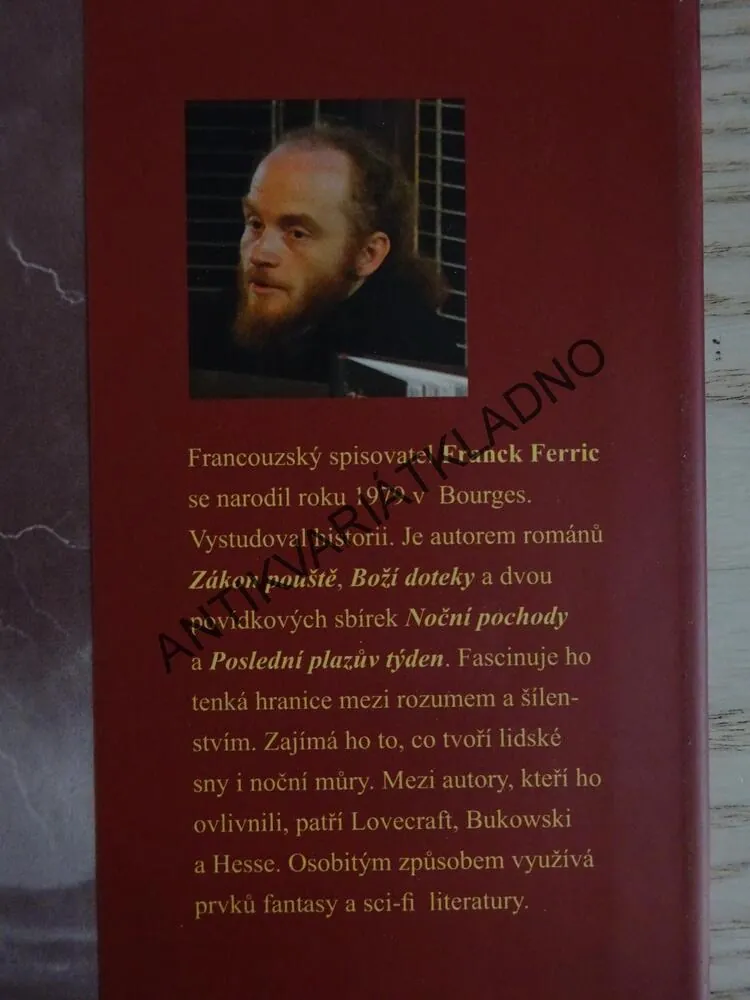 TŘI MINCE PRO CHARONA, FRANCK FERRIC, **an