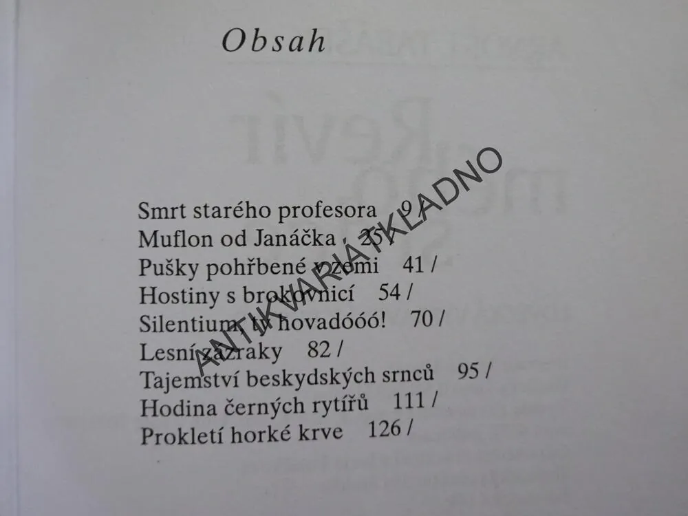 REVÍR MÉHO SRDCE, ARNOŠT TABÁŠEK, **an