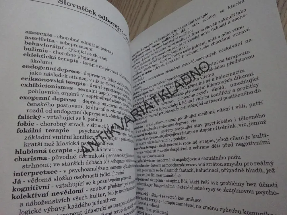 POTŘEBUJETE PSYCHOTERAPII? OLDŘICH MATOUŠEK, **an